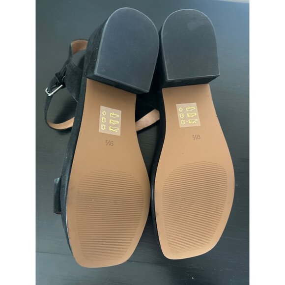 Madewell Item NH880 The Lina Platform Sandal in Suede, Defect Size 9H - Picture 7 of 8